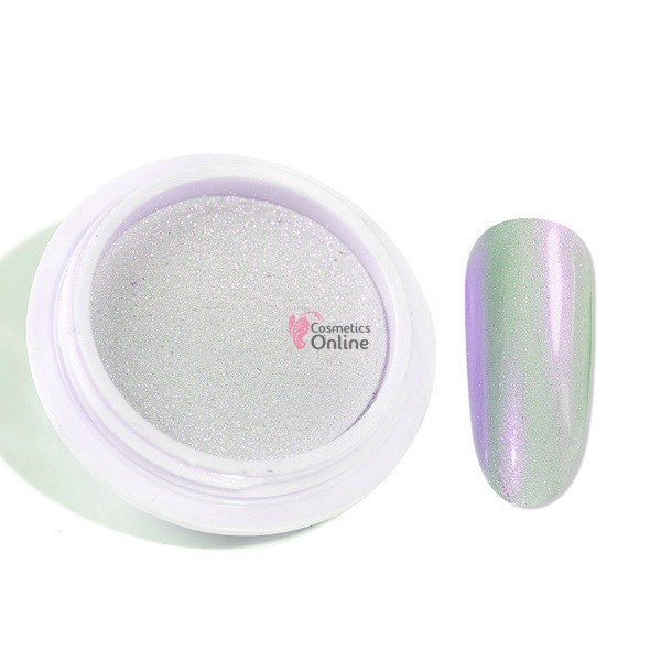Decor pentru unghii NADP018MM cu pigment sweet Candy Amelie Silver Purple